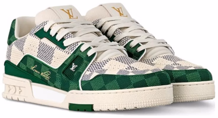 Louis Vuitton LV Trainer Low 'White Green' 1AC58D Order Louis Vuitton LV Trainer Low 'White Green' 1AC58D