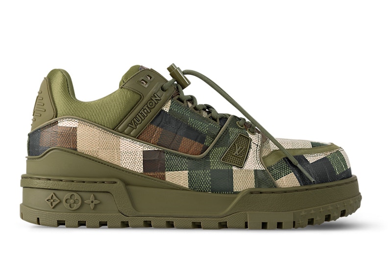 Louis Vuitton LV Trainer Maxi Sneaker Green Damoflage Damier 1ACNCZ