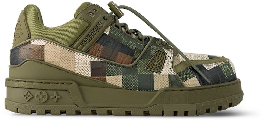 Louis Vuitton LV Trainer Maxi Sneaker Green Damoflage Damier 1ACNCZ Buy Louis Vuitton LV Trainer Maxi Sneaker Green Damoflage Damier 1ACNCZ
