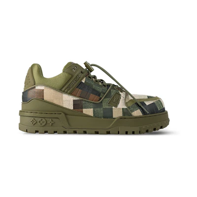 LV LV Trainer Maxi Sneaker Green Damoflage Damier