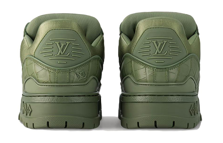 Shop Louis Vuitton LV Trainer Maxi Sneaker Khaki Hijau 1ACN21