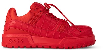 Louis Vuitton LV Trainer Maxi Sneaker Red 1ACN1M Louis Vuitton LV Trainer Maxi Sneaker Red 1ACN1M