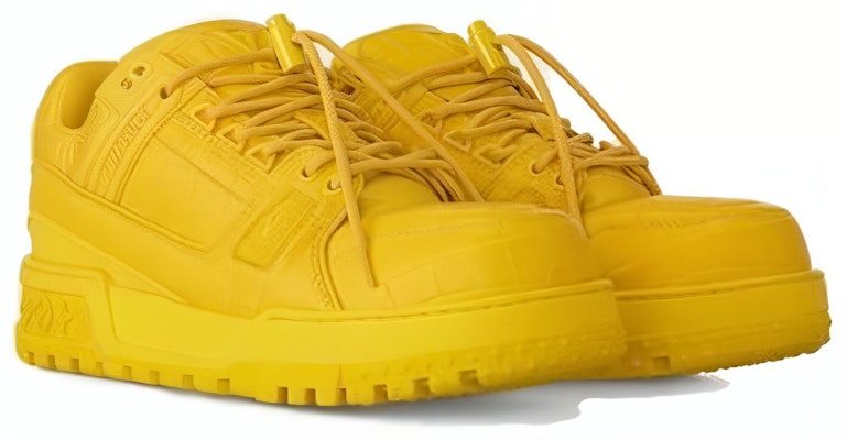 Louis Vuitton LV Trainer Maxi Sneaker Yellow 1ACN2G Lookbook Louis Vuitton LV Trainer Maxi Sneaker Yellow 1ACN2G