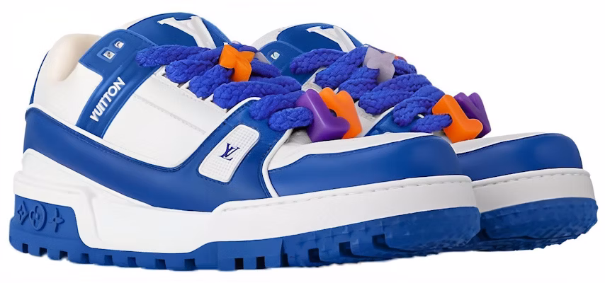 Louis Vuitton LV Trainer Maxi Sneakers 'Blue' 1ABZPW Lookbook Louis Vuitton LV Trainer Maxi Sneakers 'Blue' 1ABZPW