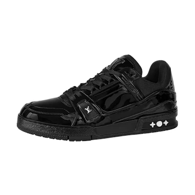 LV LV Trainer Patent Leather 'Triple Black'