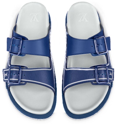 路易威登 Trainer 牛皮搭扣涼鞋 藍灰 Lookbook 路易威登 Trainer 牛皮搭扣涼鞋 藍灰