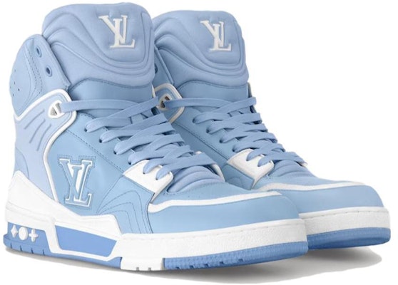 Louis Vuitton LV Trainer Sneaker Boots 'Blue' 1ABLST Lookbook Louis Vuitton LV Trainer Sneaker Boots 'Blue' 1ABLST