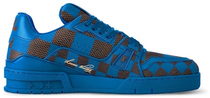 Louis Vuitton LV Trainer Sneaker Damier Pop Blue 1ACN4Y Louis Vuitton LV Trainer Sneaker Damier Pop Blue 1ACN4Y