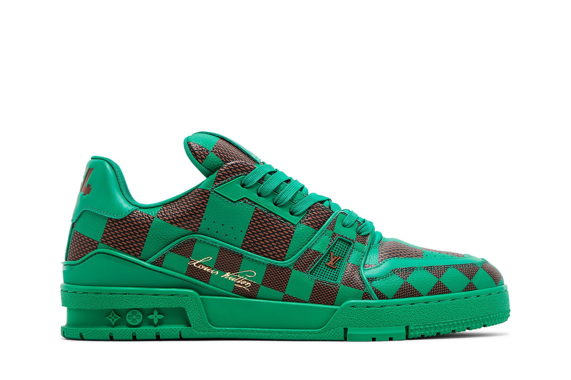 Louis Vuitton LV Trainer Sneaker Damier Pop Green 1ACN5D