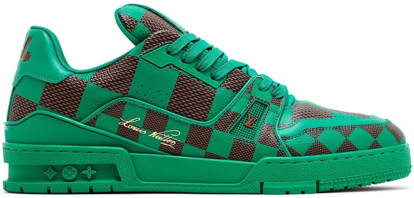 Louis Vuitton LV Trainer Sneaker Damier Pop Hijau 1ACN5D Buy Louis Vuitton LV Trainer Sneaker Damier Pop Hijau 1ACN5D
