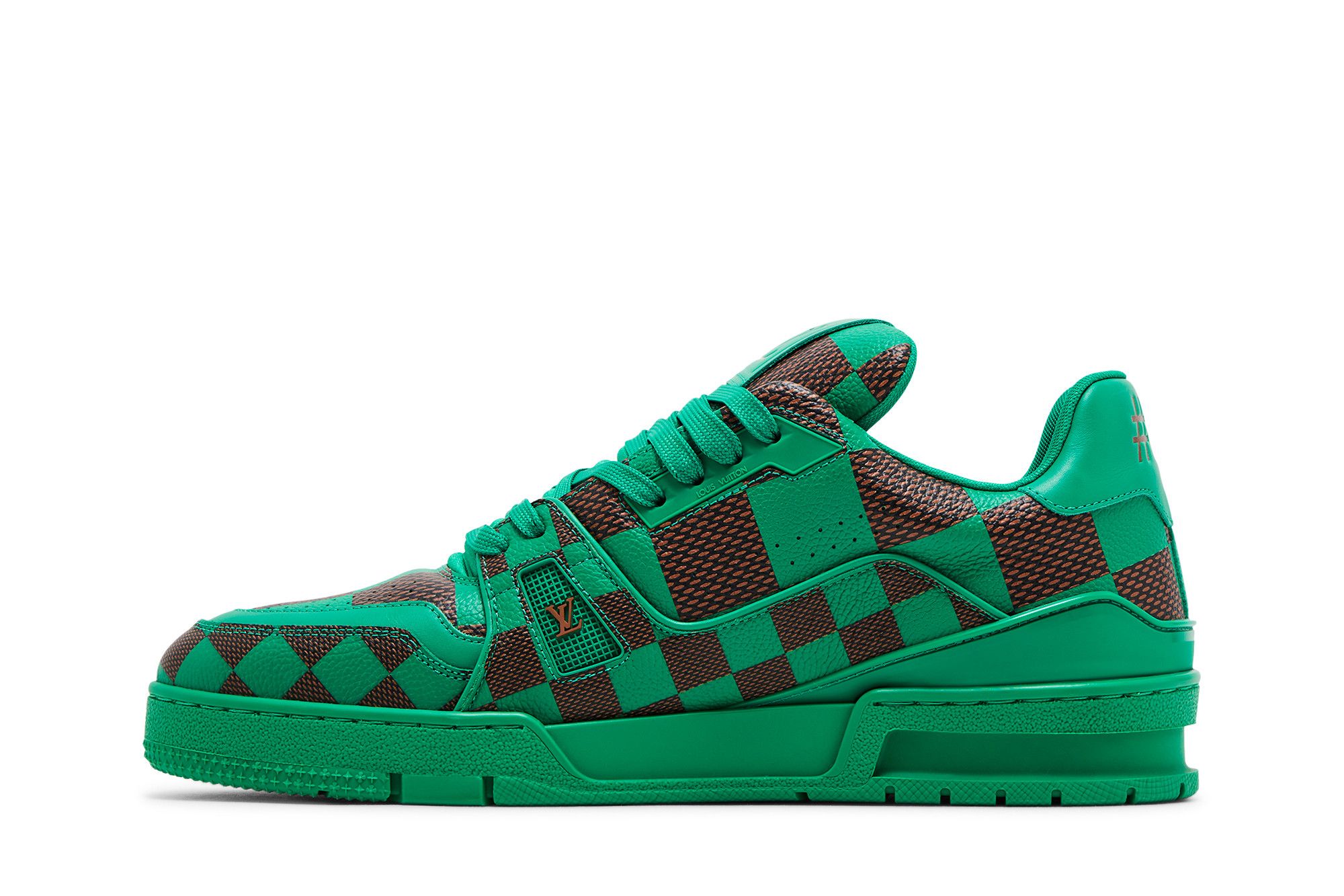 Lookbook Louis Vuitton Baskets LV Trainer Damier Pop Vert 1ACN5D
