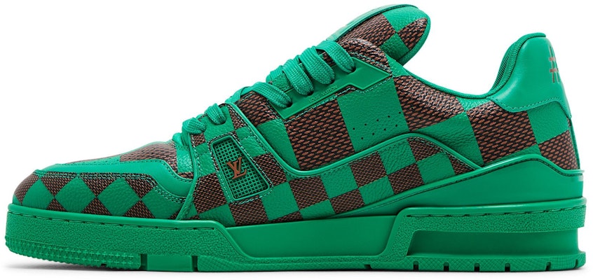 Louis Vuitton LV Trainer Sneaker Damier Pop Hijau 1ACN5D Lookbook Louis Vuitton LV Trainer Sneaker Damier Pop Hijau 1ACN5D