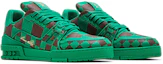 Cheap Louis Vuitton Baskets LV Trainer Damier Pop Vert 1ACN5D
