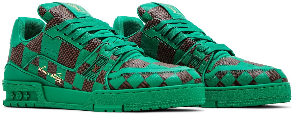 Louis Vuitton LV Trainer Sneaker Damier Pop Hijau 1ACN5D Cheap Louis Vuitton LV Trainer Sneaker Damier Pop Hijau 1ACN5D