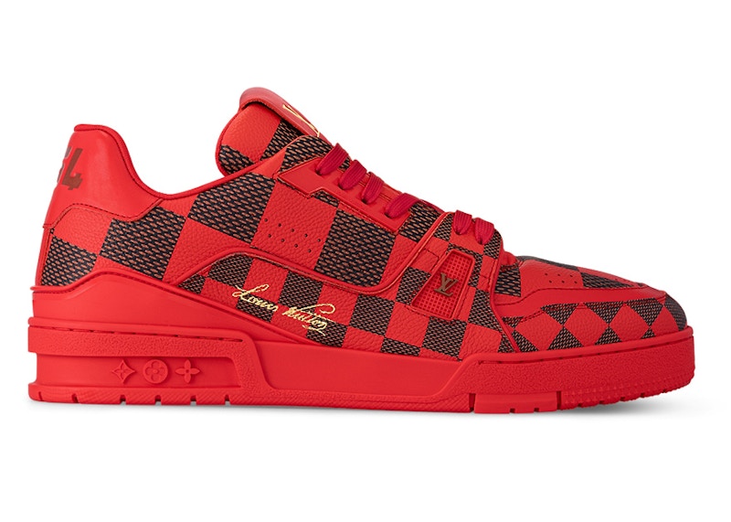 Louis Vuitton LV Trainer Sneaker Damier Pop Red 1ACN44