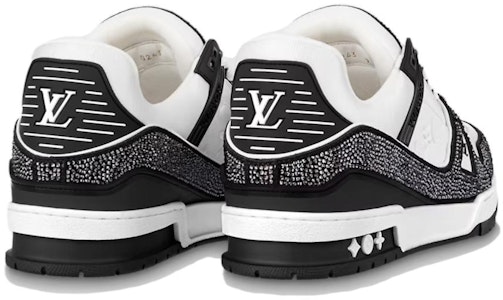 Louis Vuitton LV Trainer Sneakers 'Hitam Putih Rhinestones' 1ABM04 Shop Louis Vuitton LV Trainer Sneakers 'Hitam Putih Rhinestones' 1ABM04
