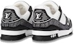 Shop Louis Vuitton LV Trainer Sneakers 'Hitam Putih Rhinestones' 1ABM04