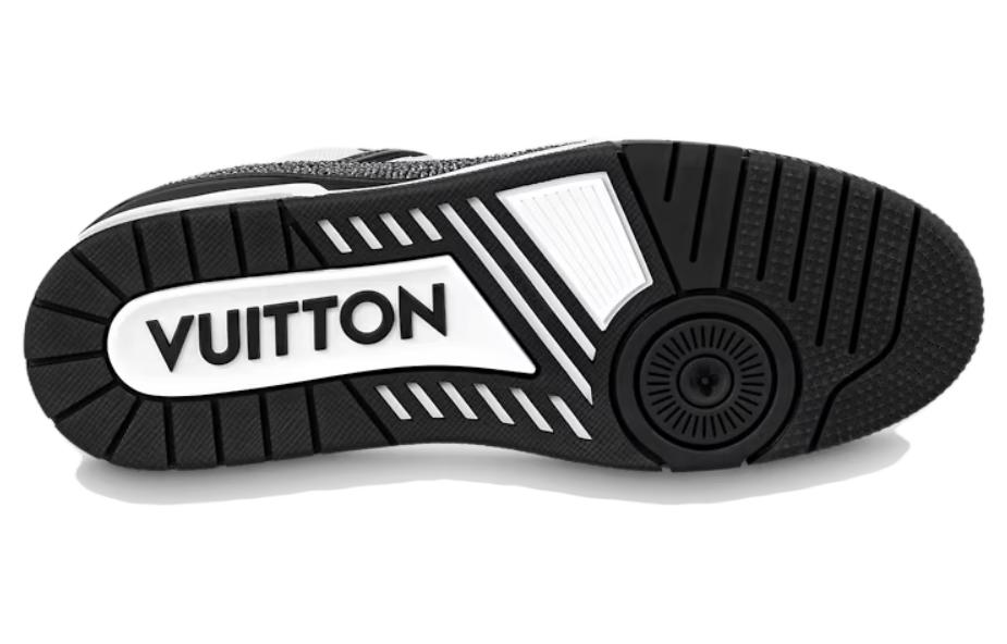 Purchase Louis Vuitton LV Trainer Sneakers 'Hitam Putih Rhinestones' 1ABM04