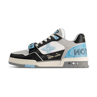 LV LV Trainer Sneakers 'Blue Monogram Black Grey'