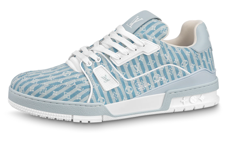 Buy ルイ・ヴィトン LVトレーナースニーカー "ブルー・モノグラム" 1ABG1N