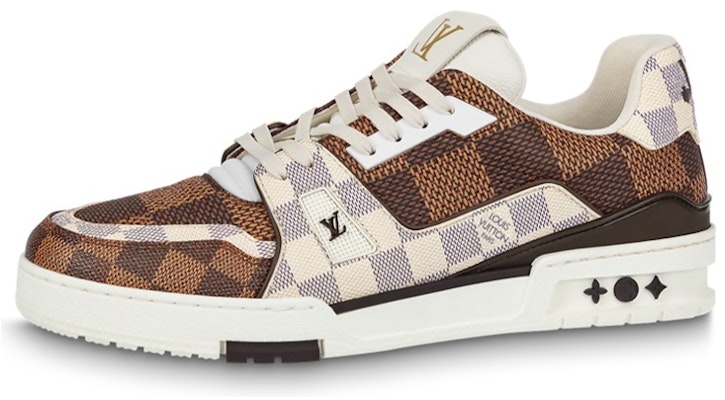 Louis Vuitton LV Trainer Sneakers 'Brown and White Plaid' 1AAST3 Buy Louis Vuitton LV Trainer Sneakers 'Brown and White Plaid' 1AAST3