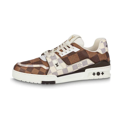 LV LV Trainer Sneakers 'Brown and White Plaid'