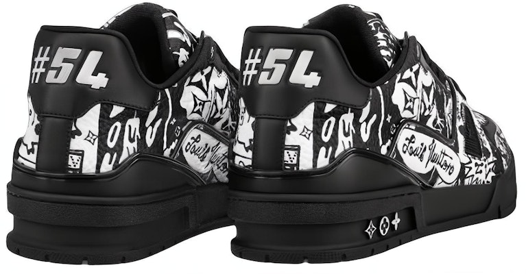 Louis Vuitton LV Trainer Sneaker 'Comic Hitam Putih' 1AB9WX Lookbook Louis Vuitton LV Trainer Sneaker 'Comic Hitam Putih' 1AB9WX