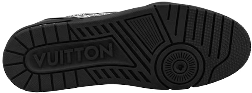 LOUIS VUITTON Trainer 印花 低筒 時尚板鞋 男款 黑白色 Shop LOUIS VUITTON Trainer 印花 低筒 時尚板鞋 男款 黑白色