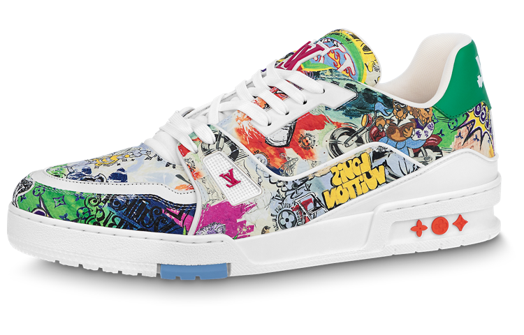 Buy LOUIS VUITTON 低筒綁帶 時尚板鞋 男女同款 多色