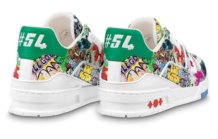 Shop LOUIS VUITTON 低筒綁帶 時尚板鞋 男女同款 多色