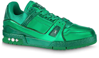 Order Louis Vuitton 路易威登 Trainer 時尚系帶運動鞋 綠色