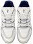 Order LOUIS VUITTON Trainers 皮革 綁帶 低筒 帆布鞋 男款 藍色