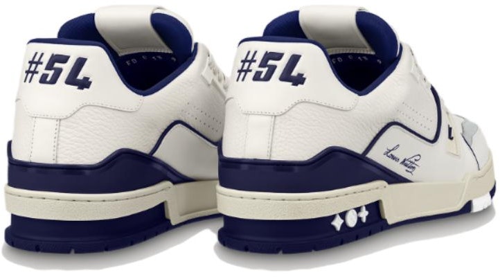 LOUIS VUITTON Trainers 皮革 綁帶 低筒 帆布鞋 男款 藍色 Lookbook LOUIS VUITTON Trainers 皮革 綁帶 低筒 帆布鞋 男款 藍色