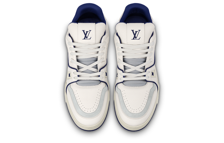 Shop Louis Vuitton LV Trainer Sneakers 'Marine' Kasut Lelaki. 1ABFA9