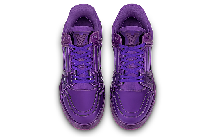 Lookbook 路易威登 Trainer 系帶時尚板鞋 紫色