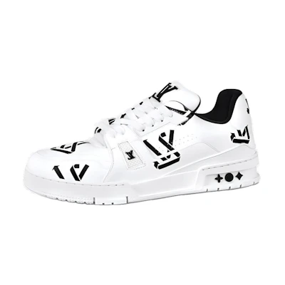 LV LV Trainer Sneakers 'White Black'