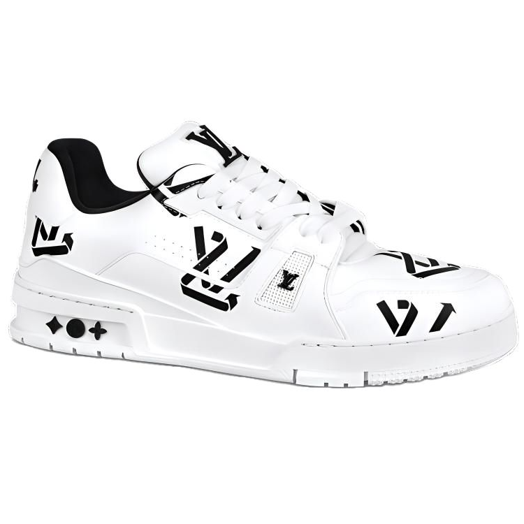 Order Louis Vuitton LV Trainer Sneakers 'Putih Hitam' 1AAGXX
