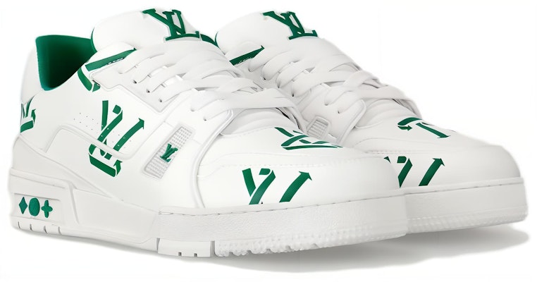 Louis Vuitton LV Trainer Sneakers 'Putih Hijau' 1AAGXF Order Louis Vuitton LV Trainer Sneakers 'Putih Hijau' 1AAGXF