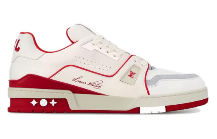 Order ルイ・ヴィトン LVトレーナースニーカー 白/赤/グレー 1ABFBI