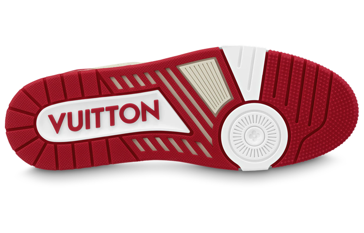 Purchase ルイ・ヴィトン LVトレーナースニーカー 白/赤/グレー 1ABFBI