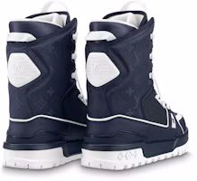 Lookbook But Louis Vuitton LV Trainer Snow Boots 'Marine' Dalam Bahasa Malaysia 1AAS77