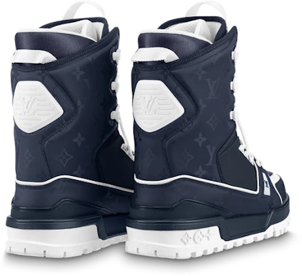 Louis Vuitton LV Trainer Snow Snow Boots 'Marine' 1AAS77 Lookbook Louis Vuitton LV Trainer Snow Snow Boots 'Marine' 1AAS77