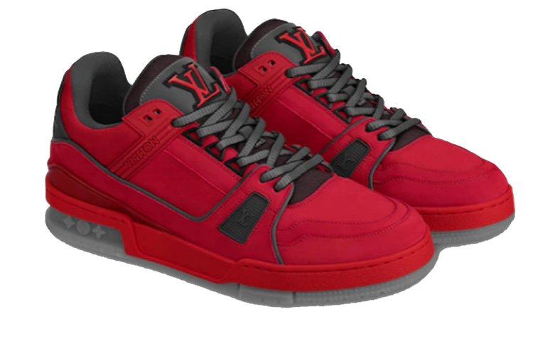 LV LV Trainer Sports Shoes Red 圖 3