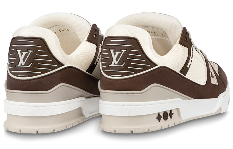 Purchase Sepatu Louis Vuitton LV Trainers 'Beige Cokelat' 1ABLV8