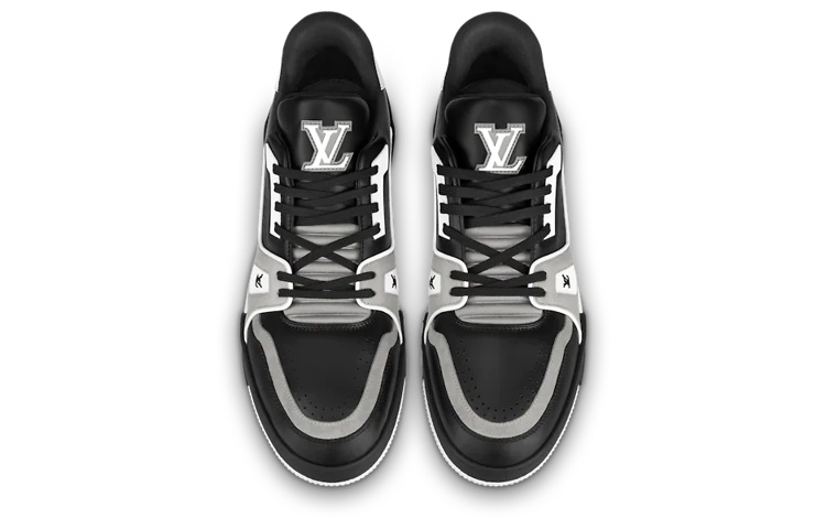 Lookbook Louis Vuitton 路易威登 Trainer 低筒繫帶時尚板鞋 黑色
