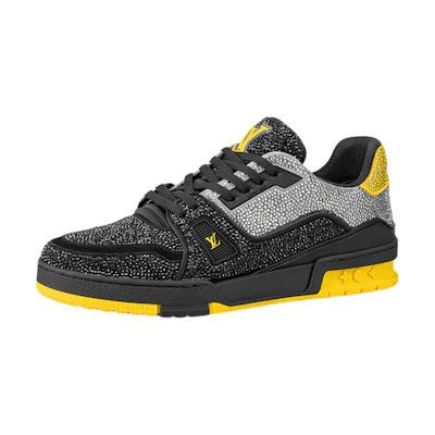 LV LV Trainers 'Black Grey Yellow Crystals'