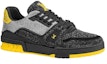 Order Louis Vuitton LV Trainers 'Hitam Kelabu Kuning Kristal' 1A9JXJ