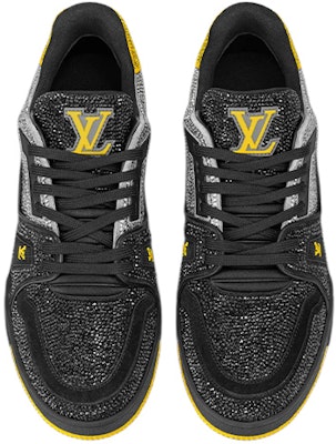 Louis Vuitton LV Trainers 'Black Grey Yellow Crystals' 1A9JXJ Shop Louis Vuitton LV Trainers 'Black Grey Yellow Crystals' 1A9JXJ