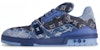 Louis Vuitton LV Trainers 'Denim Monogram Biru Hitam' 1AC4YT
