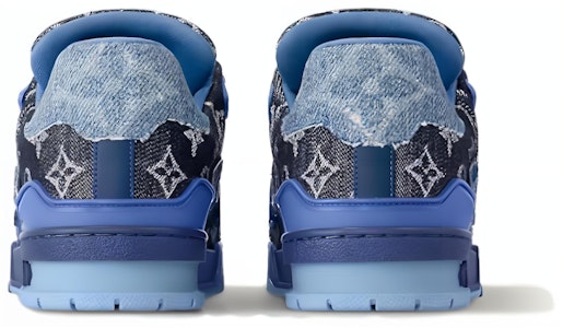 Louis Vuitton LV Trainers 'Denim Monogram Biru Hitam' 1AC4YT Shop Louis Vuitton LV Trainers 'Denim Monogram Biru Hitam' 1AC4YT
